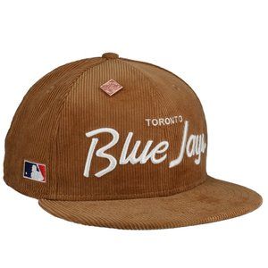 New Era Toronto Blue Jays Corduroy Script 9FIFTY Snapback Hat Exclusive - RARE